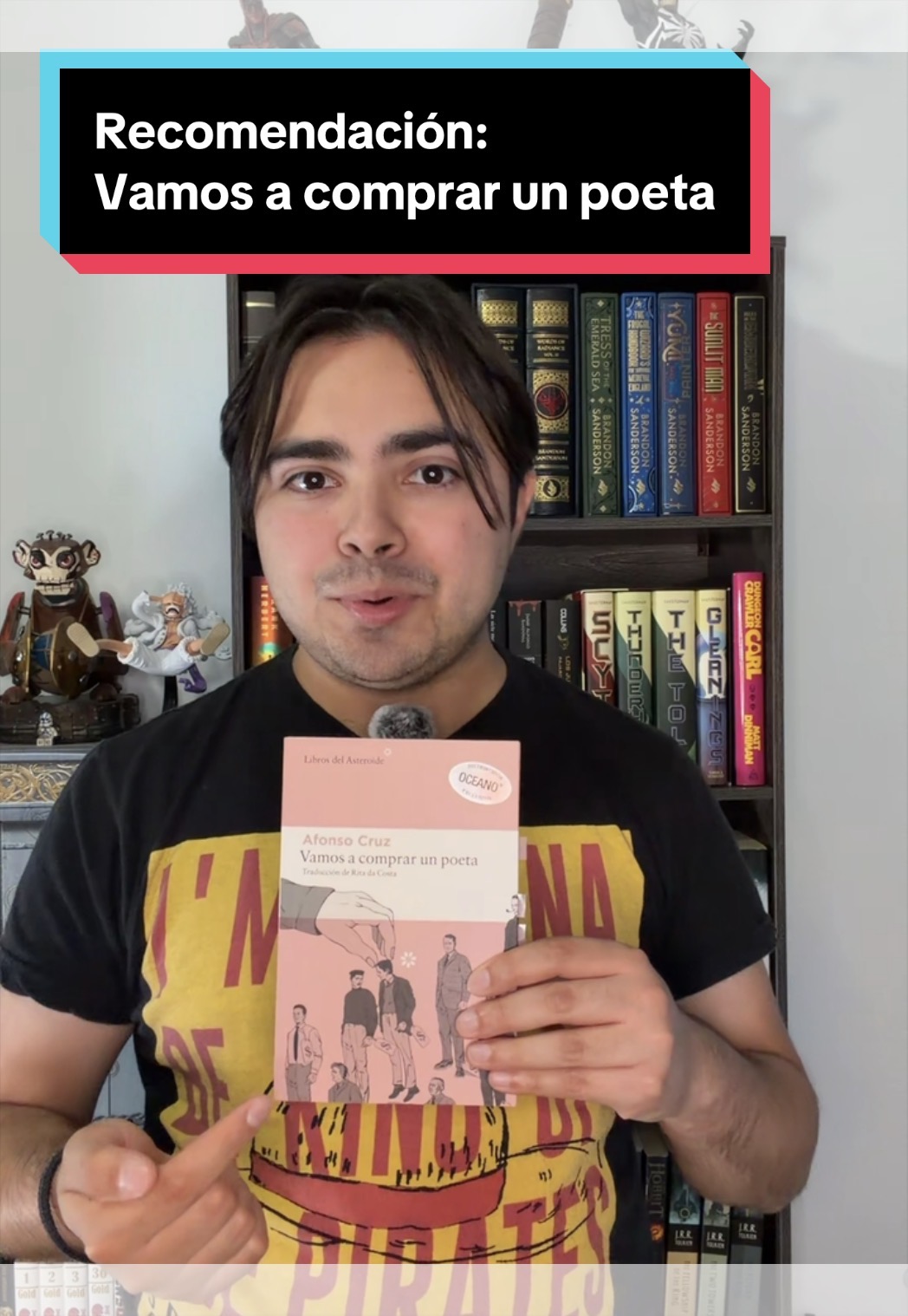 Encontré esta joyita de libro, Vamos a comprar un poeta, de Afonso Cruz.